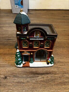 Trim a Home Christmas Village light up house Pickford School